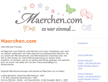 Tablet Screenshot of maerchen.com